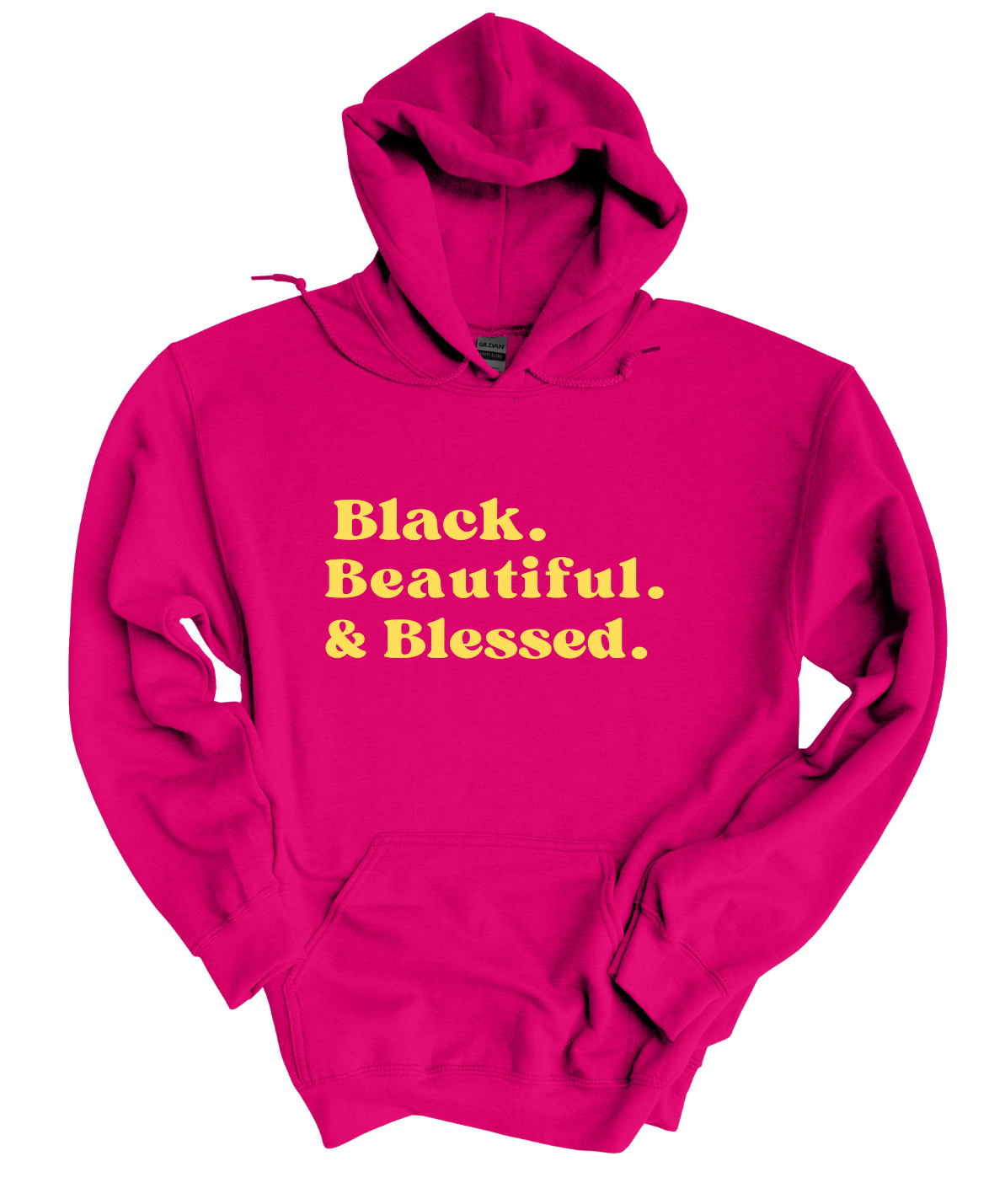 Blessed Black, Beautiful  Gold  Hoodie