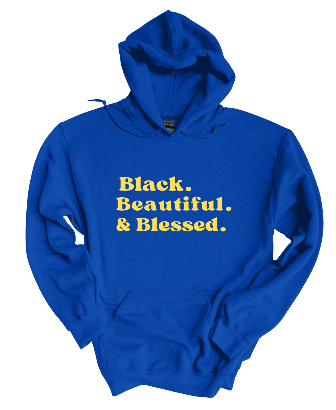 Blessed Black, Beautiful  Gold  Hoodie