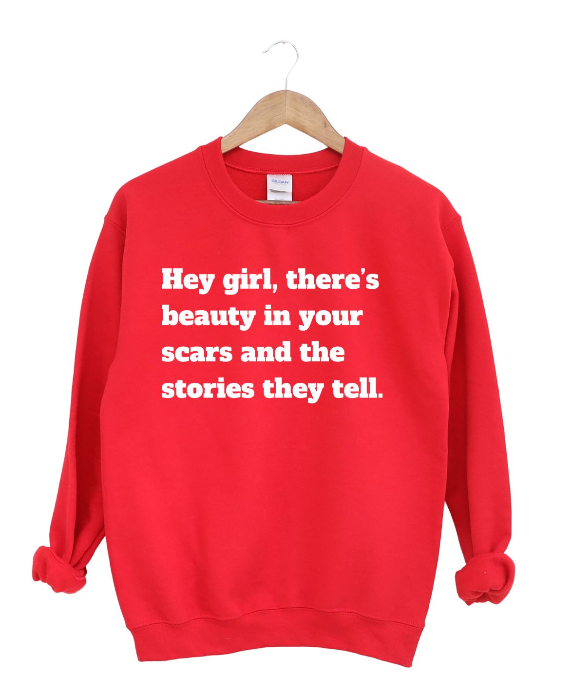 Beauty, scars tell the story-Sweatshirt