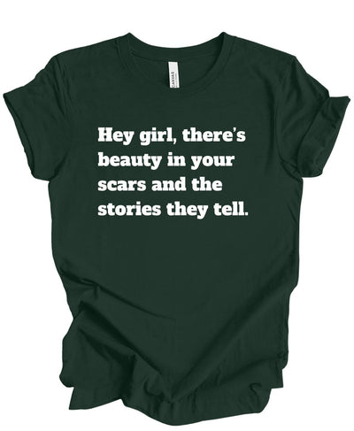 Beauty, Scars tell the story T-Shirt